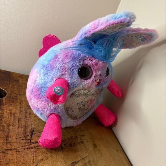 Rainbocorns 10" Talkin' Jelly Shake Surprise Zuru Tie Dye Purple Unicorn Bunny G - Picture 4 of 6